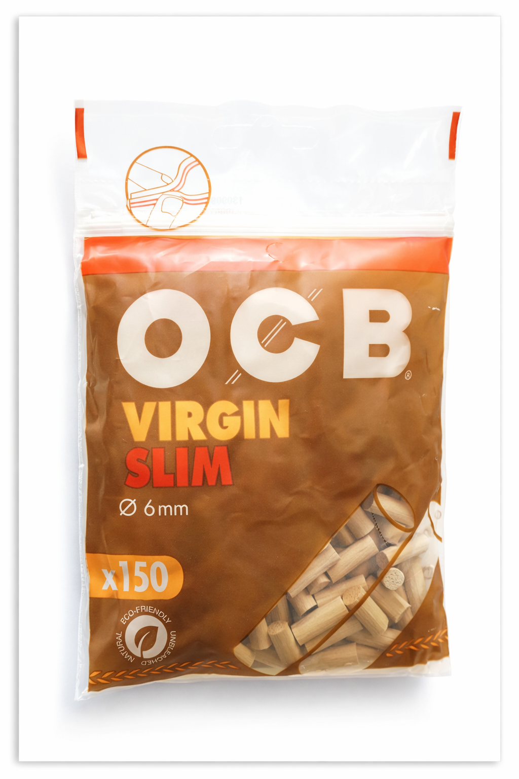 OCB Virgin Slim Filters - Ungebleicht
